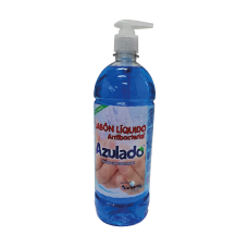 Jabón liquido antibacterial 1.000 ml brisa cremera  Azulado.