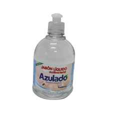 Jabón liquido antibacterial 500 ml neutro push pull  Azulado