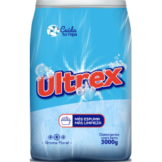 Detergente Polvo x  3.000 Ml Floral Ultrex Pqp 