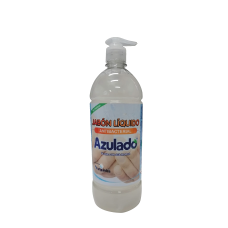 Jabón liquido antibacterial 1.000 ml neutro cremera Azulado.