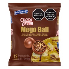 Chocolate Chocobreak relleno de avellana y maní Mega Ball