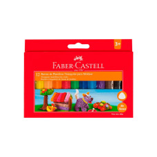 Plastilina triangular Faber Castell X12