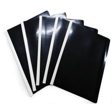 Carpeta carta bisel negra paquete X5 policover