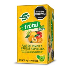 Aromática x 20 sobres frutal frutos amarillos flor de jamaica  Jaibel