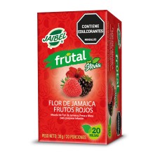 Aromática x 20 sobres frutal flor de jamaica frutos rojos Jaibel