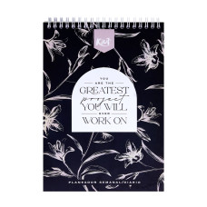 Planeador Kiut Semanal/diario 2026 Black And White Argollado Planeador Kiut Semanal/diario 2026 Black And White Argollado