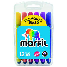 Plumones Marfil Jumbo X12 lavables