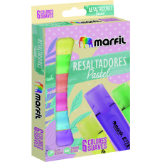 Resaltador Marfil plano pastel X6 MEO1403  