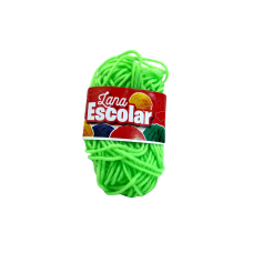 Lana Escolar Marfil Verde Neon 