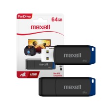 Memoria USB 64GB Maxell negra