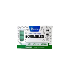 Marcador Norma Borrable Tinta Verde (CAJA X10)