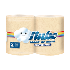 Toalla Rollo Nube Natural X2 Precorte Center Pull 100Mt