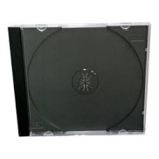 Caja CD vacia negra cuadrada