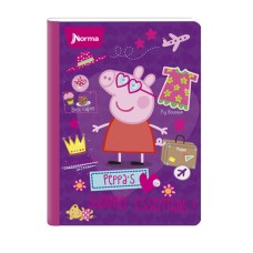 Cuaderno cosido x 100 hojas con cuadros Peepa Pig Norma