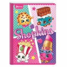 Cuaderno Norma cosido 100 Hojas con cuadros Shopkins-Mlp B 