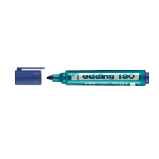 Marcador azul acurelable E180 x unidad Edding
