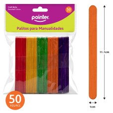 Palitos de colores para manualidades Paquete X50 30-CW-50CO Pointer