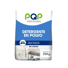 Detergente PQP  Multiusos en polvo 20KL  Sin aroma 