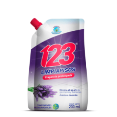 Limpia Piso x 200 ML Desinfectante Lavanda En Bolsa Pqp