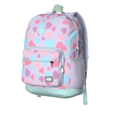 Morral Premium Flower Power corazones Hearts in purple