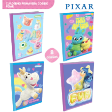 Cuaderno cosido 100 Hojas con rayas Pixar 