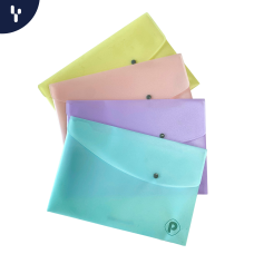 Carpeta Broche Horizontal Primavera, colores pastel 