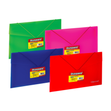 Carpeta Escolar Fuelle Primavera Plástico Caucho colores surtidos 