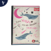 Cuaderno Qnota Scribe Doble Linea 100 Hojas Femenino y Masculino 