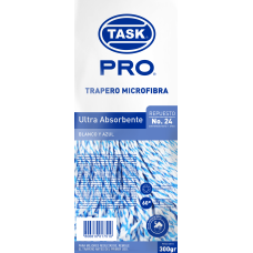 Repuesto trapera microfibra Blanco y Azul ultra absorbente 300gr